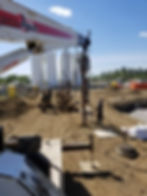 Screw piling heavy equipments