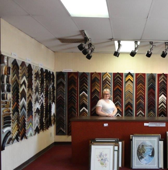 inside of the store with the employees