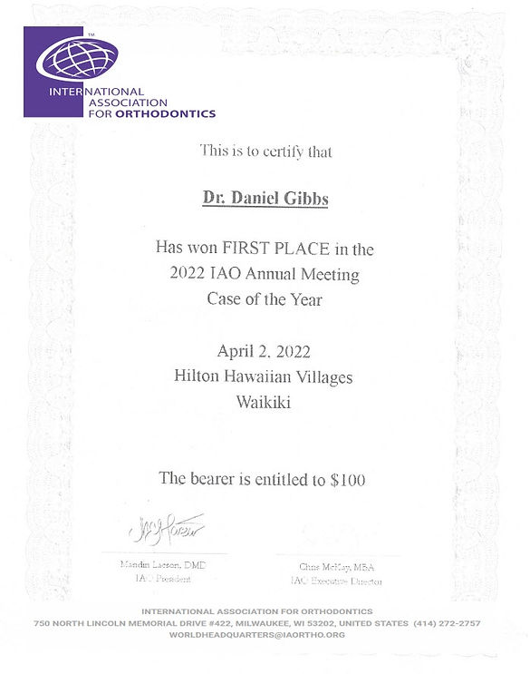 Award Certificate