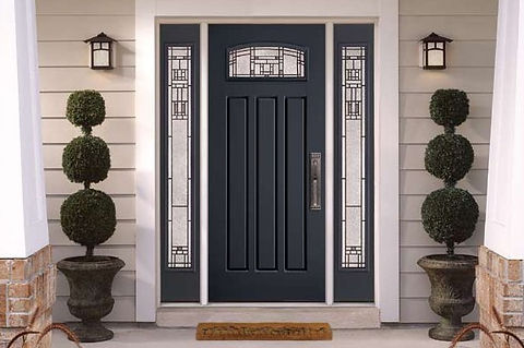 Dark grey door