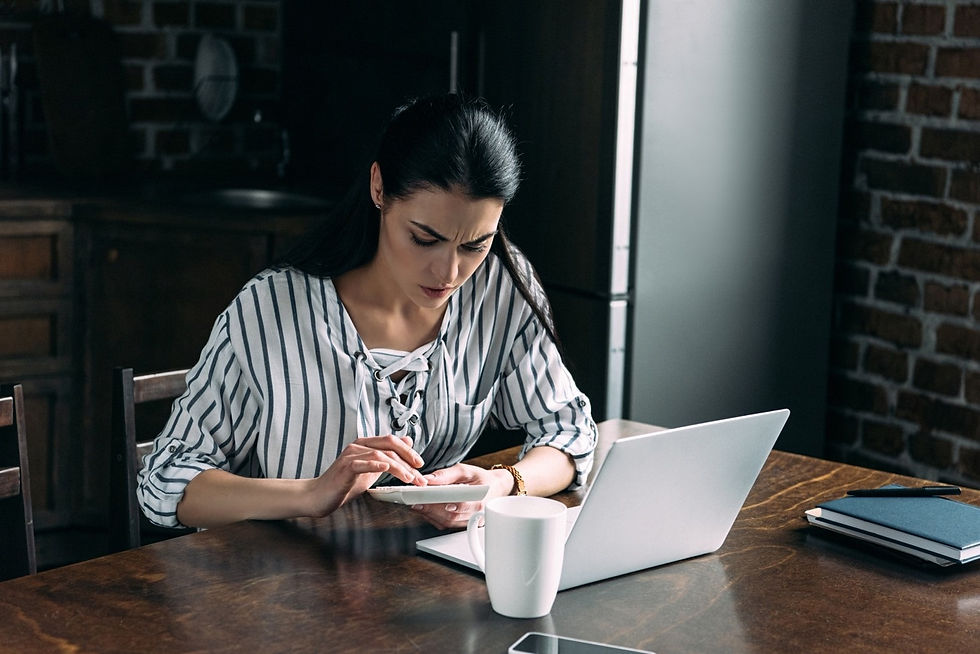 women working on a laptop