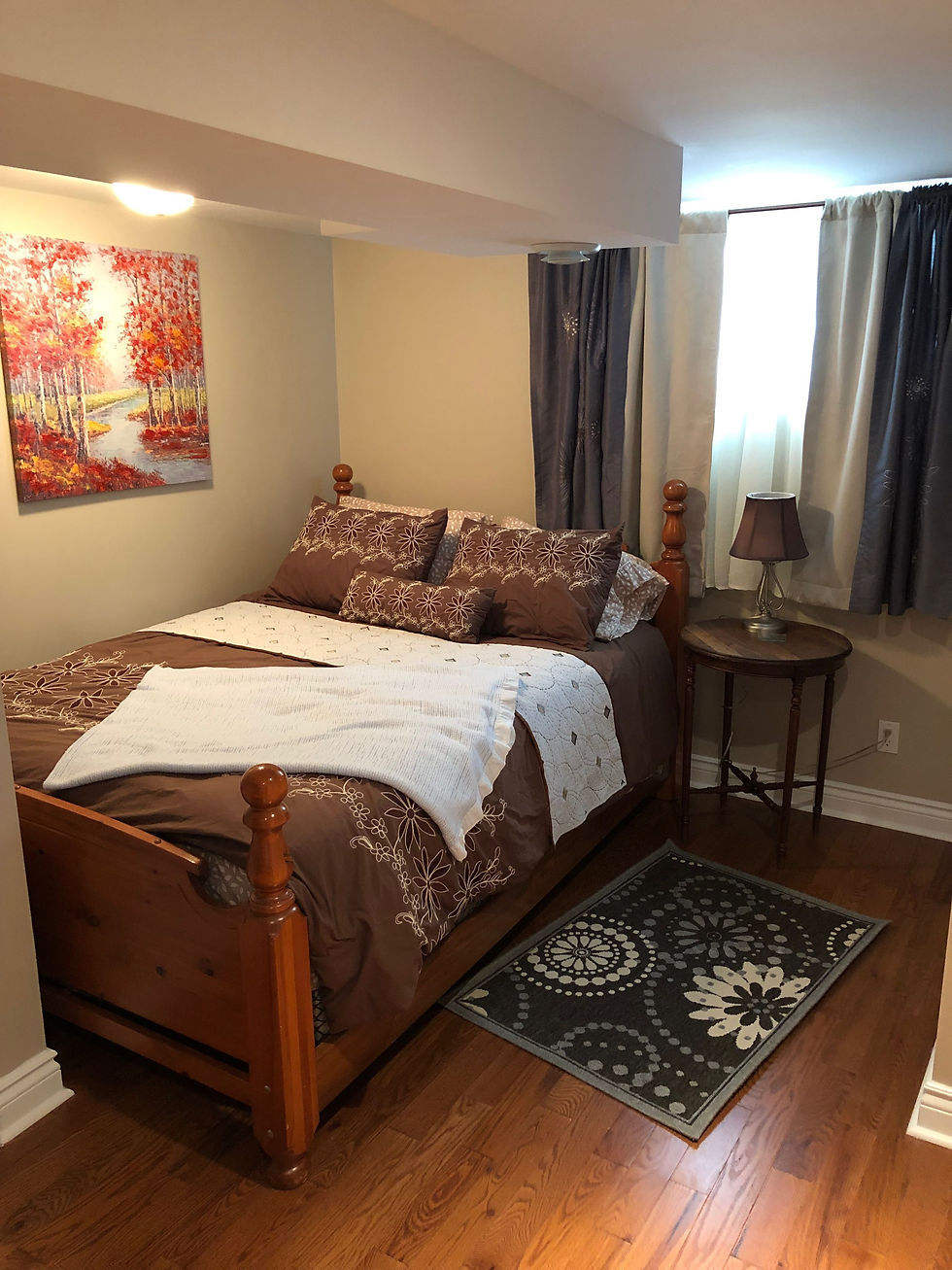 view of bedroom after painting