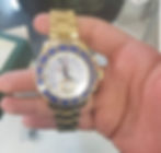 view of an expensive Rolex watch