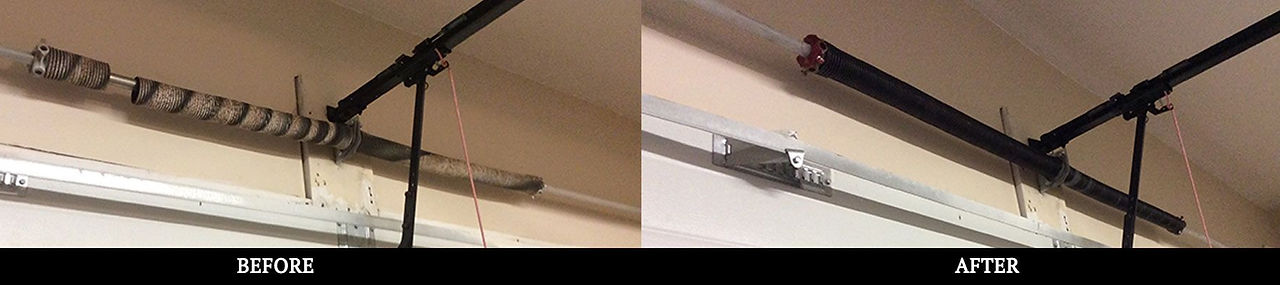 Before and after spring repair