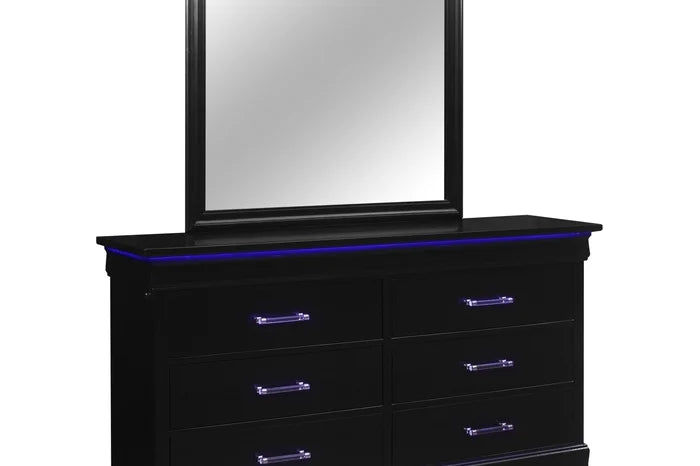 Thumbnail: Isabella Modern Day Louis Phillipe Black Queen Bedroom Set