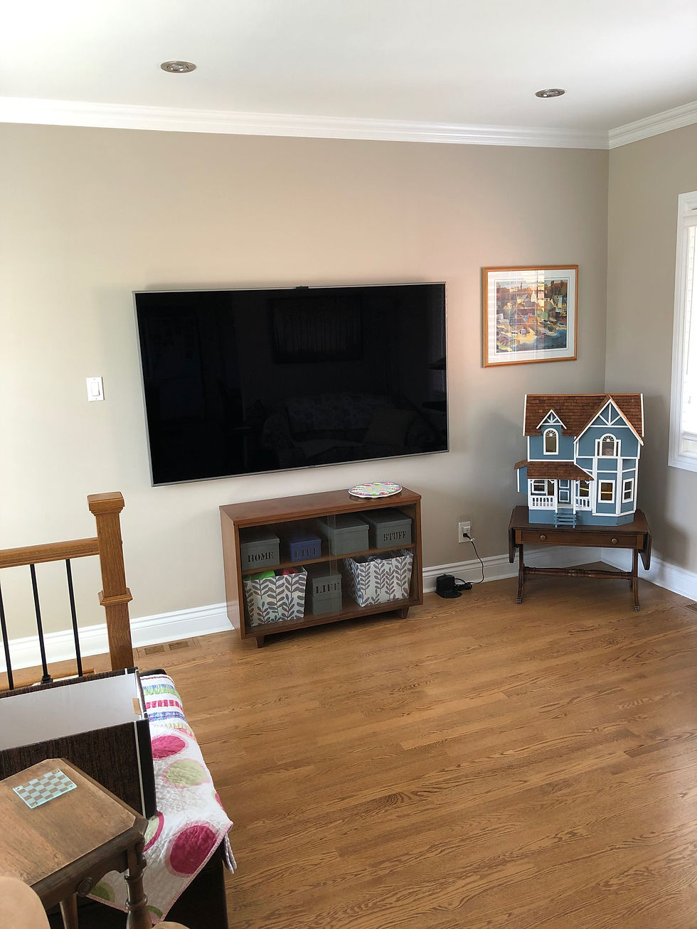 interior view of house after painting