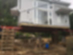 house being lifted