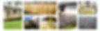 Fences, walls, concrete floors, driveways