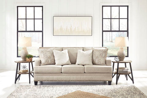 Thumbnail: Claredon Sofa and Loveseat in Linen by Ashley Signature
