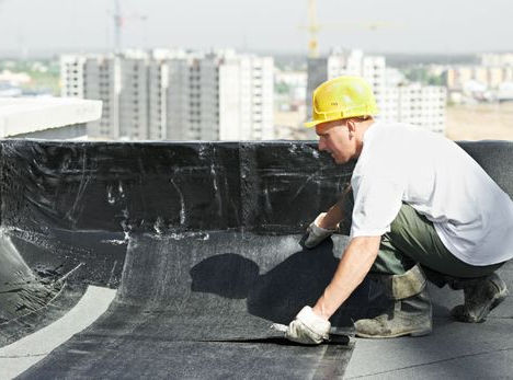 Edmonton flat roof membrane installation by J & D Independent Roofing Inc.