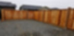 wooden fence in backyard