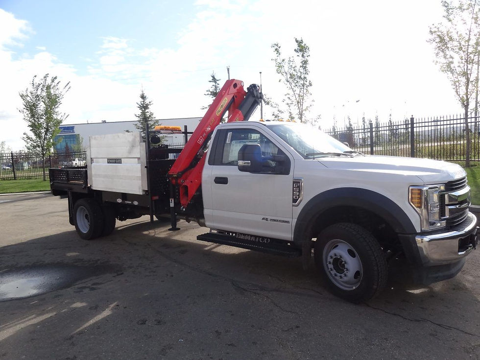 Ford truck with equipment attached