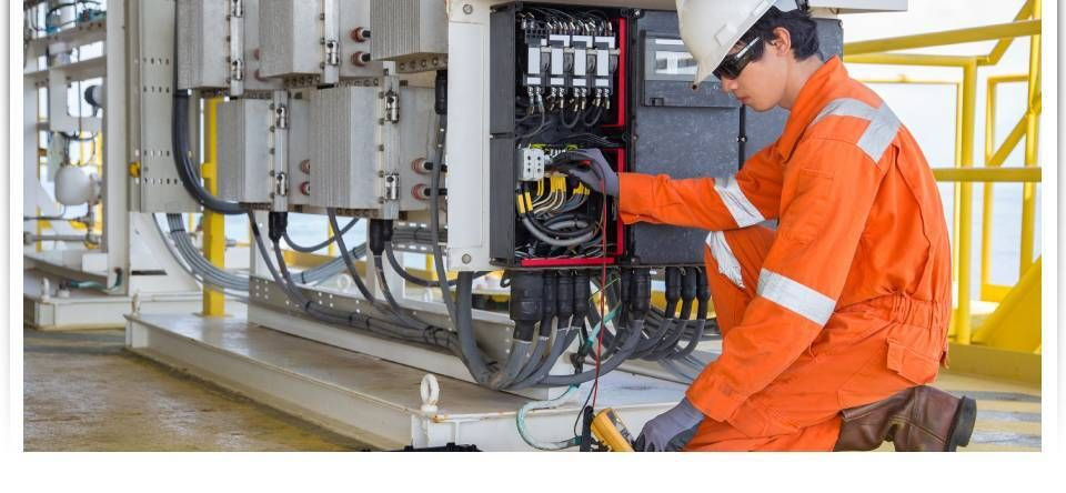 electrician doing the checks