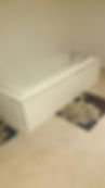 installed bath tub