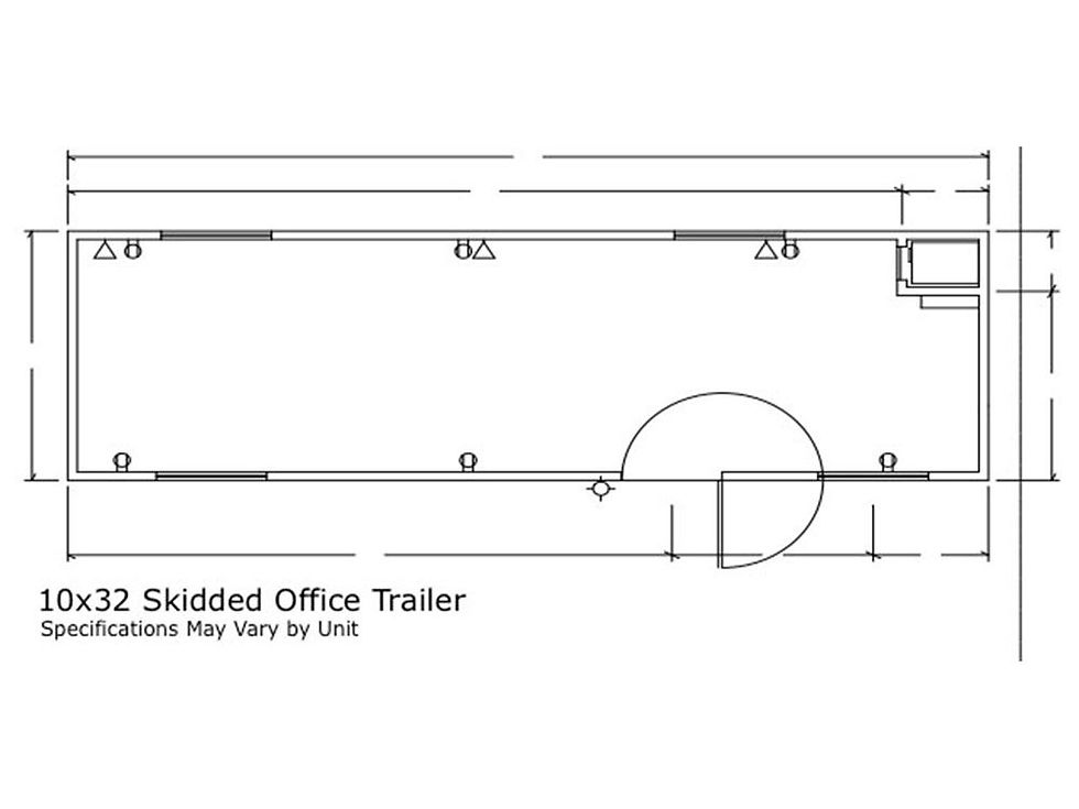  SKIDDED OFFICE TRAILERS