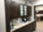 opposite view of a room with cabinets