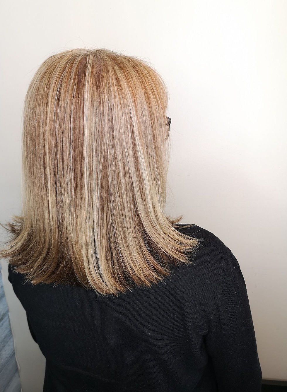 shoulder length hair after straightening