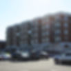 Brick apartment building