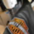 Stitching Harley-Davidson pattern on a jacket