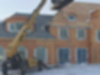 Large home roofing construction