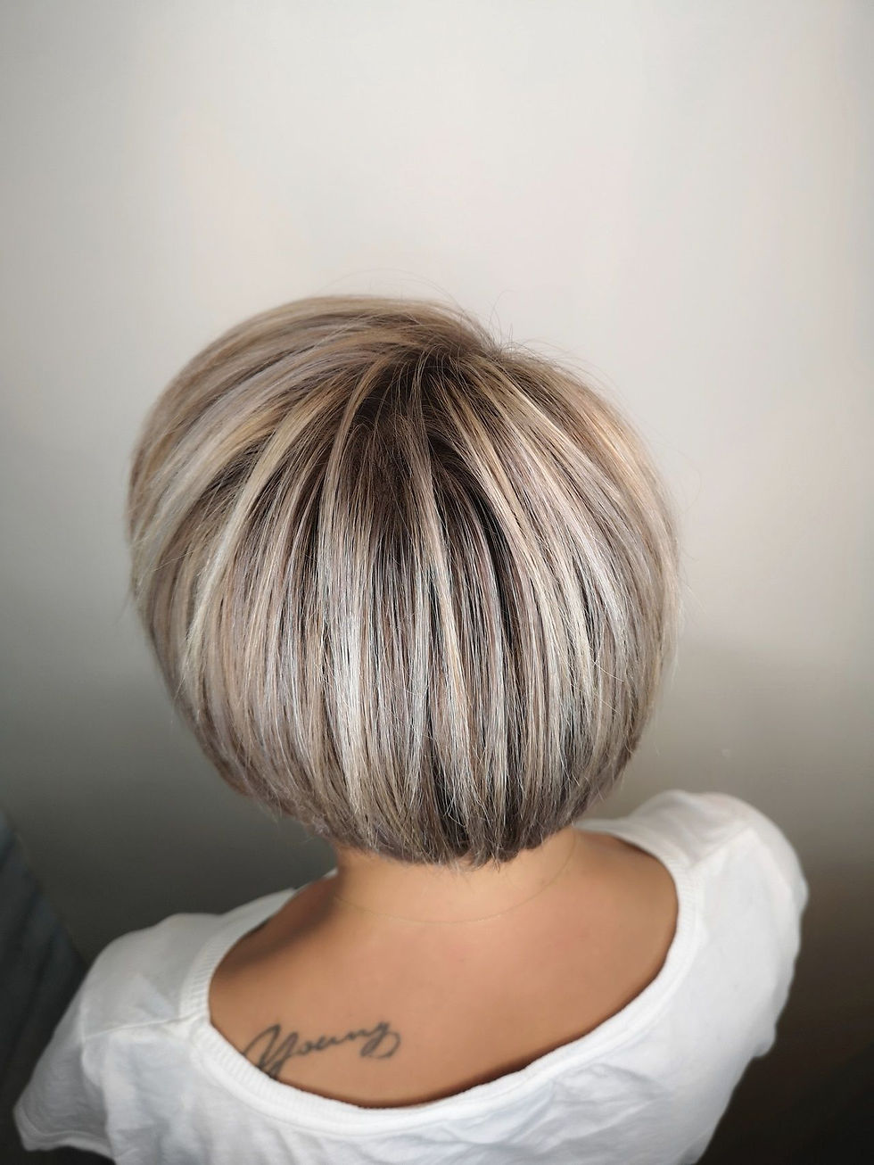 back view of short hair