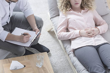 lady receiving a stress reducer session