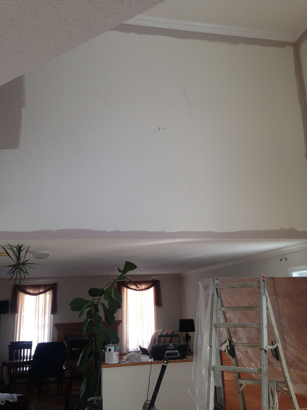 view of false ceiling after painting