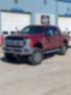 La Ford F-250 2019 de couleur rouge