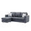 Thumbnail: Kaleb Reversible Sofa Chaise Grey