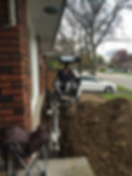 excavating
