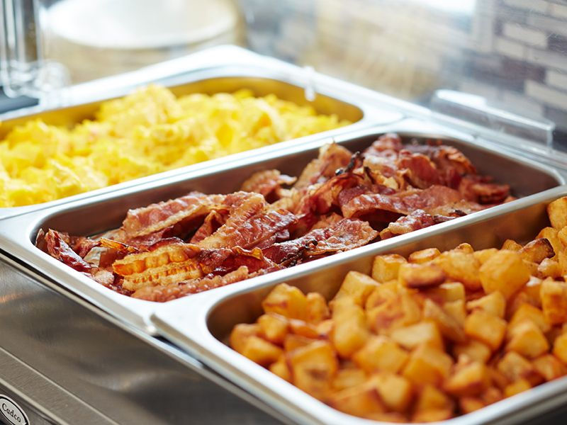 American breakfast buffet