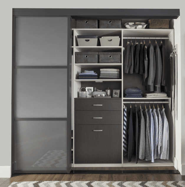wardrobe with sliding doors