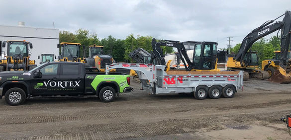 Excavatrice pour endroit restreint