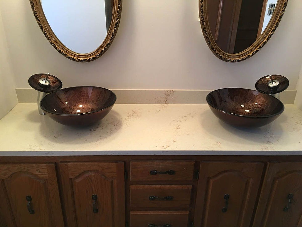 Mirror with sink