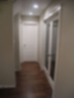 hallway with wooden flooriing