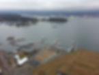 aerial view of a lake
