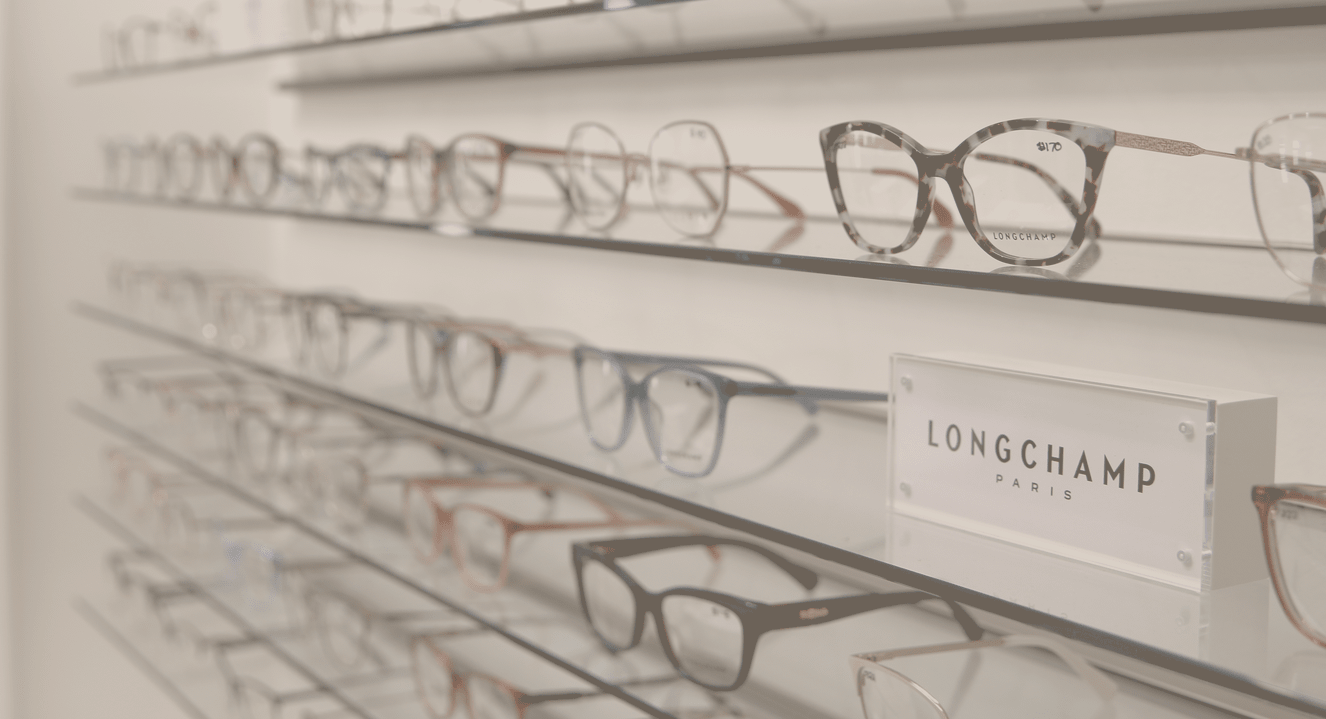 Glasses display wall