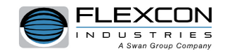 Flexcon Industries logo, a Swan Group Company