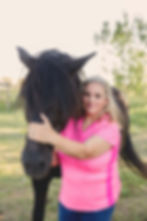 Lady with horse 3