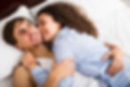 couple cuddling