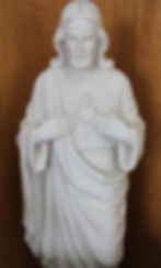 carved marble jesus statue