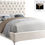 Thumbnail: Jocelynn Tufted Upholstered Low Profile Platform Bed Double Cream/Ivory