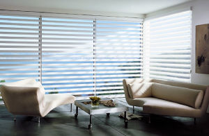 view of a room with big windows