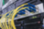 view of cables connected to electronic equipment