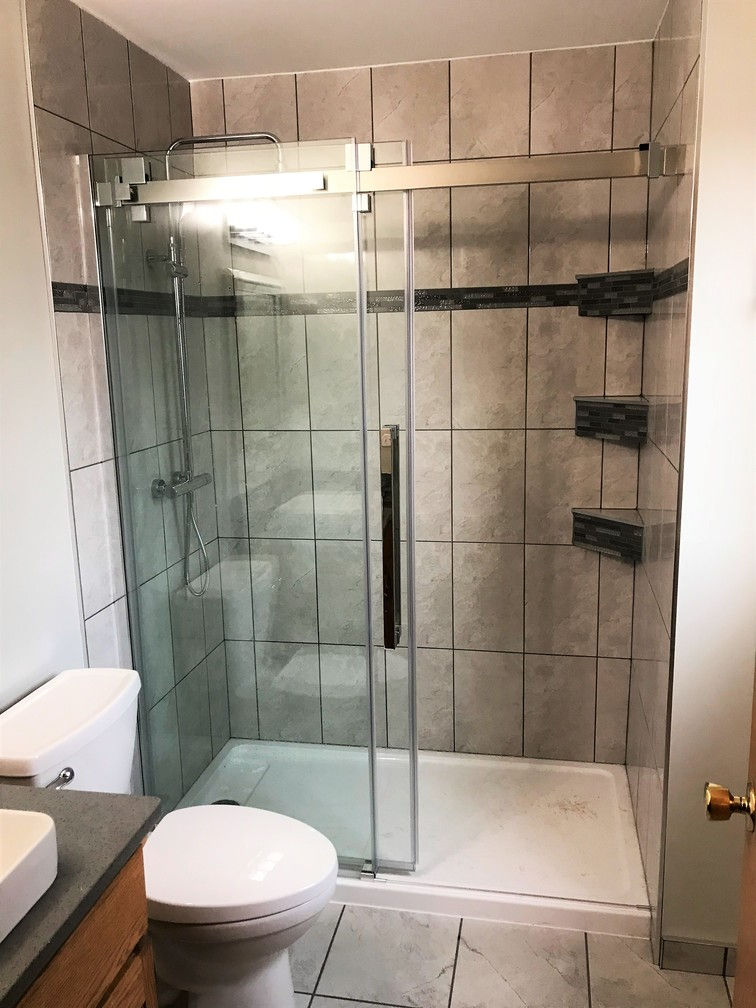 Glass bathroom