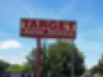 Front view of company banner