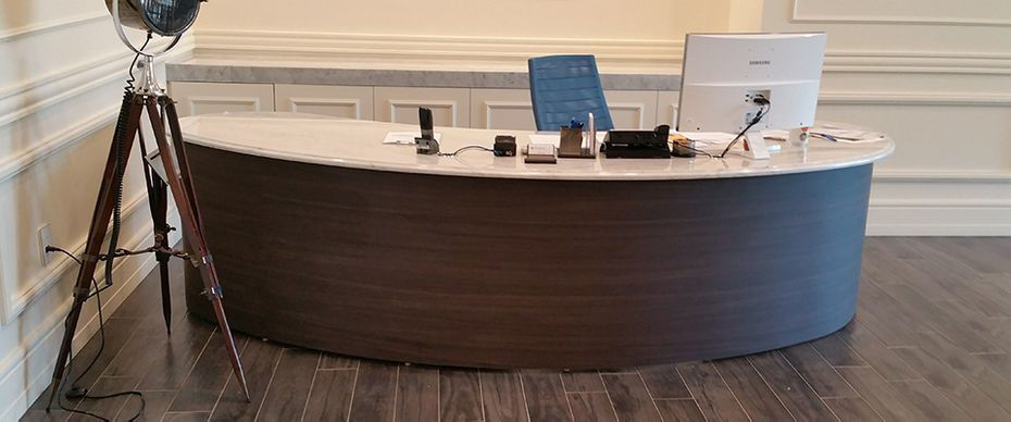 receptionist desk