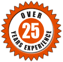 over 25 years experience