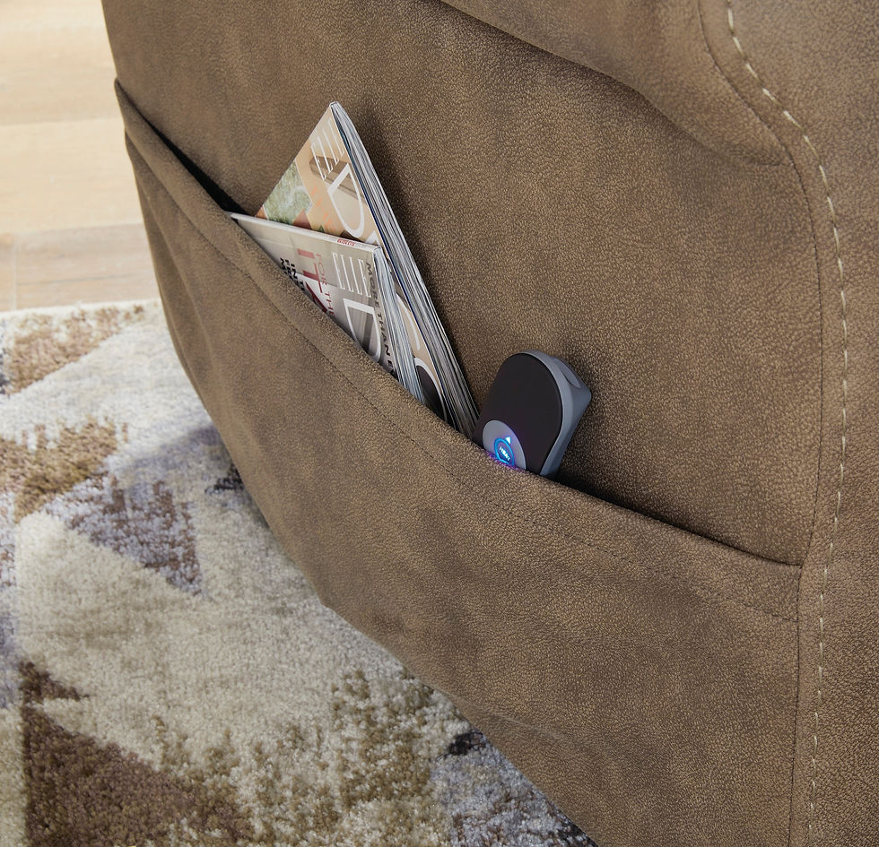 Thumbnail: Lorreze Powerlift Recliner Heat and Massage in Driftwood By Ashley Signature