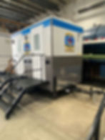 side view of Washcars portable toilet